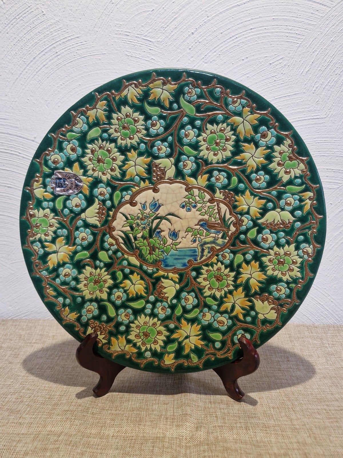 Assiette Longwy 32cm, Antiquités & Art, Enlèvement