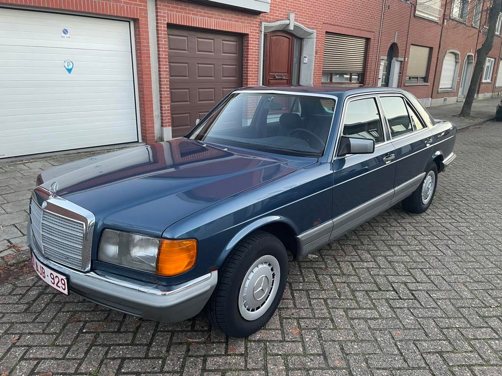 Mercedes 380 SE - W126 - V8 - Automaat - Airco - Cruise c., Auto's, Automaat, 4 deurs, Blauw, Mercedes-Benz
