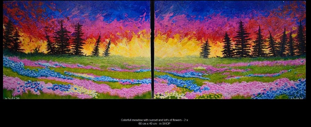 Landsschapschilderijen, Antiek en Kunst, Landschap, Acrylverf, Hout, Ophalen of Verzenden