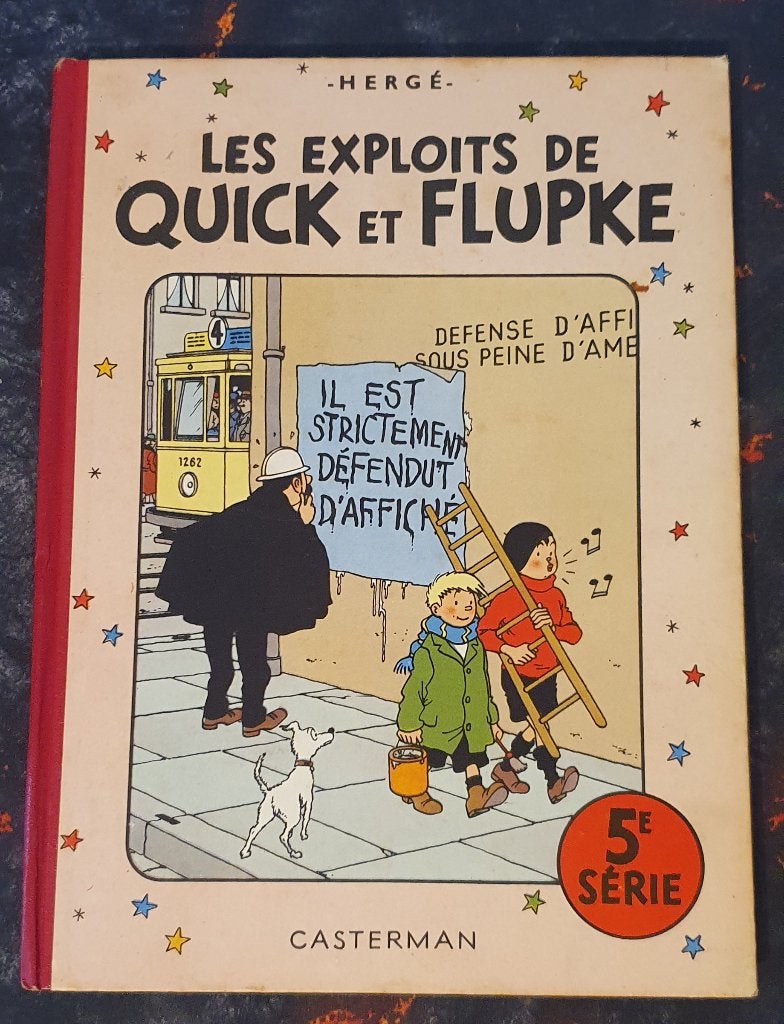 Quick et Flupke - 5eme série, 1952 B7, Livres, Enlèvement ou Envoi, Une BD, Utilisé, Peyo / Hergé / Goscinny.