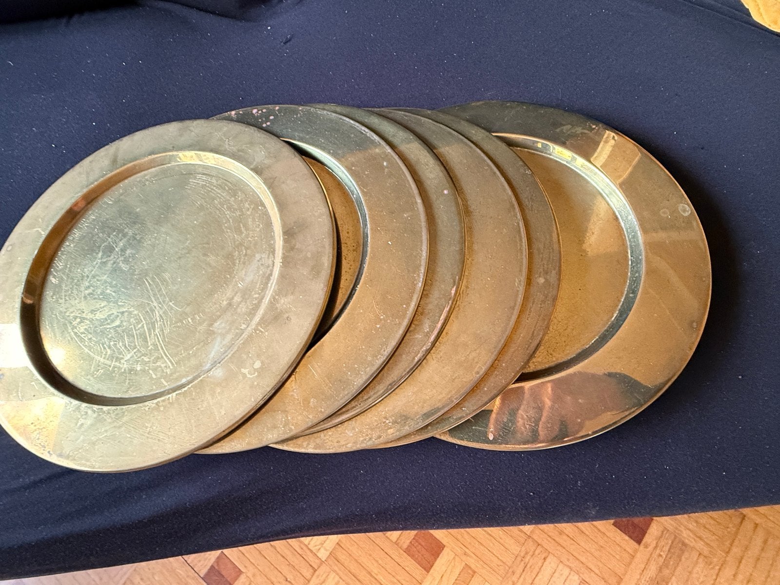 Assiettes de presentation en laiton, Postzegels en Munten, Ophalen of Verzenden