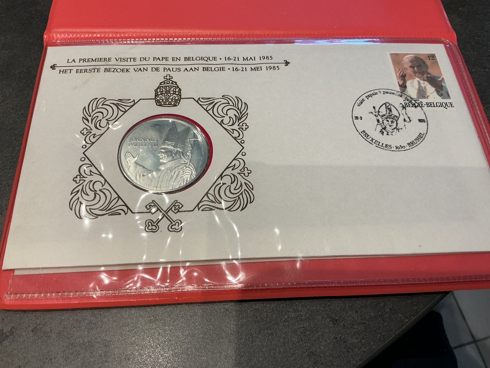 Couverture numismatique belge 1985, Enlèvement ou Envoi
