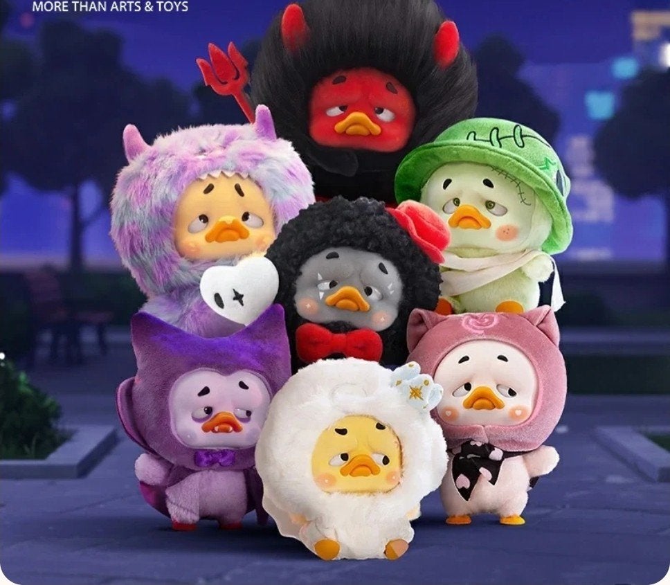 UpsetDuck Colorful Player Duck plush sleutelhanger – blind b