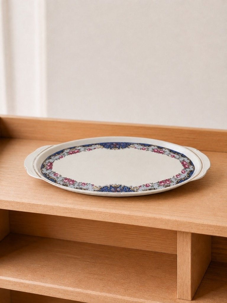 Vintage ovale serveerschaal Victoria Czecho-Slowakije, Ophalen of Verzenden