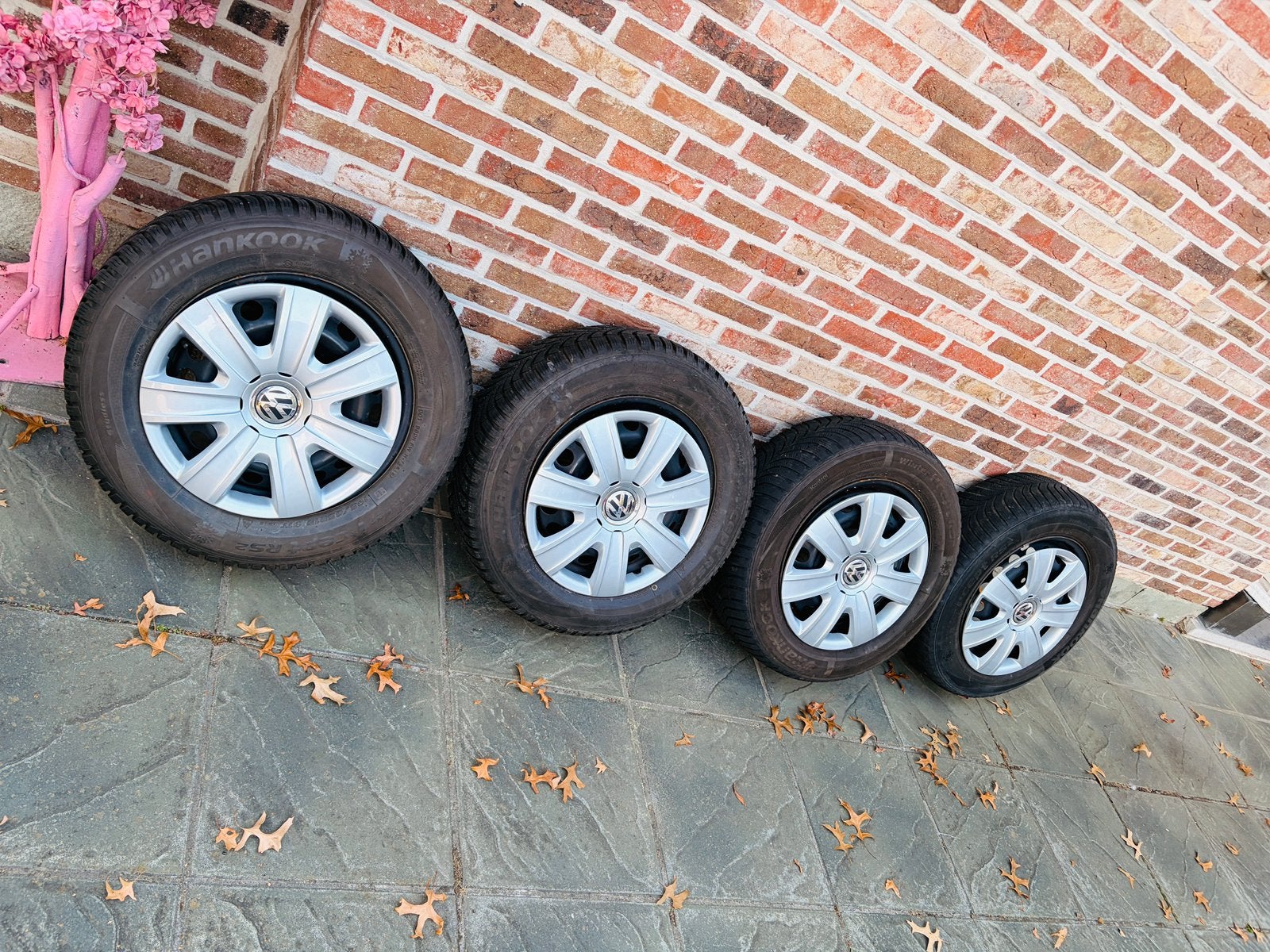 JANTE 15 kit HIVER COMME NEUF VW !! HANKOOK, Neuf, 15 pouces, Pneus et Jantes, 4 Saisons