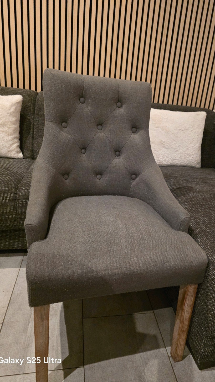 5 landelijk stijl stoelen, Huis en Inrichting, Ophalen, Grijs