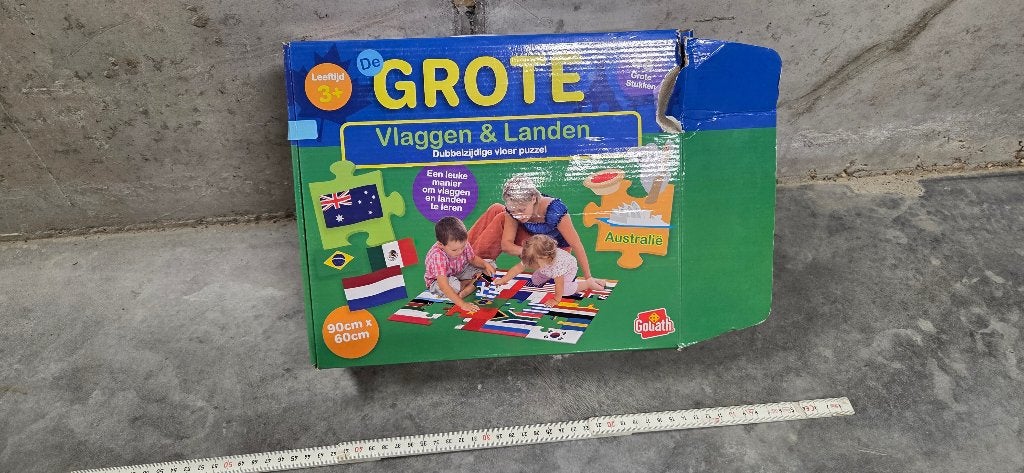 Goliath vloerpuzzel Vlaggen & Landen – 48 st., Enlèvement, Utilisé, Garçon ou Fille