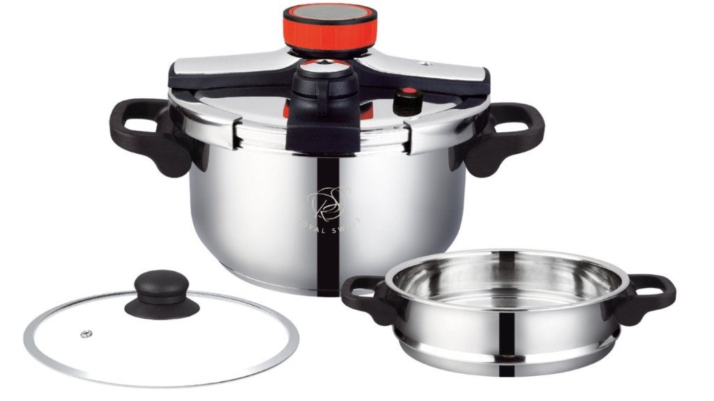 Poêle à couscous à l'autocuiseur - 2 en 1, Envoi, Neuf, Inox, Autocuiseur