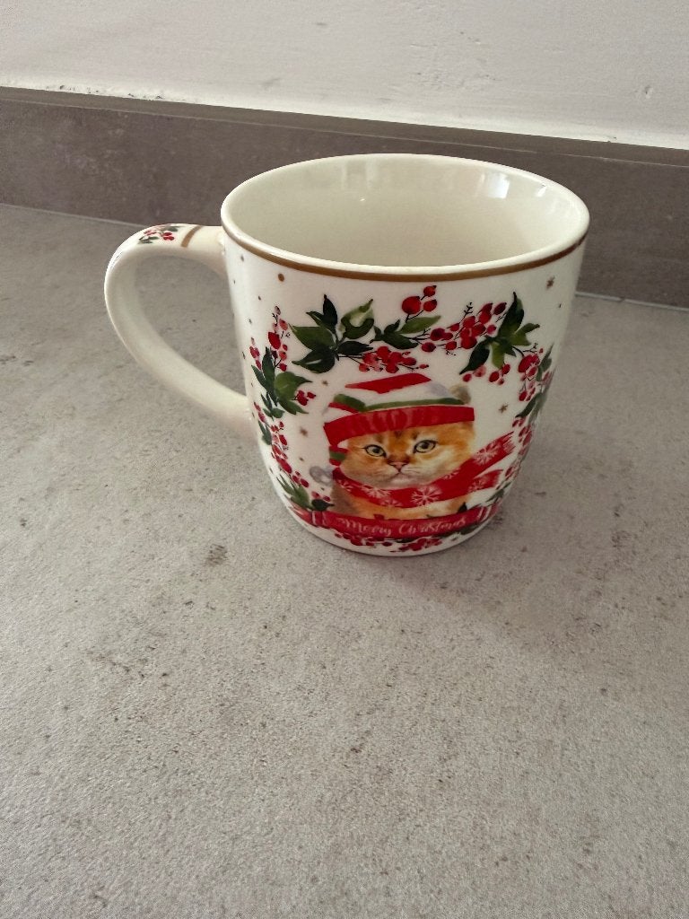 Mug Easy Life a motif chat Noël, Divers, Enlèvement ou Envoi, Neuf
