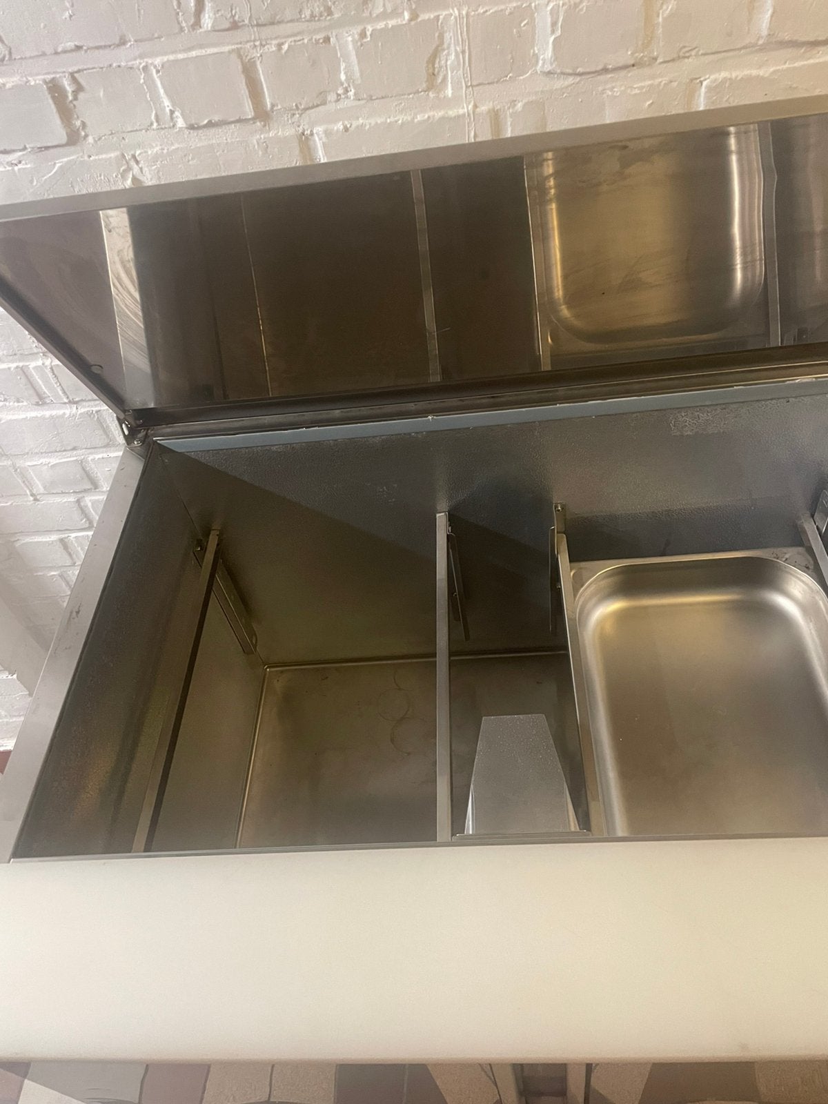 Saro Saladette EMS 900  koelkast volledig inox, Ophalen, Gebruikt, Inox Meubilair