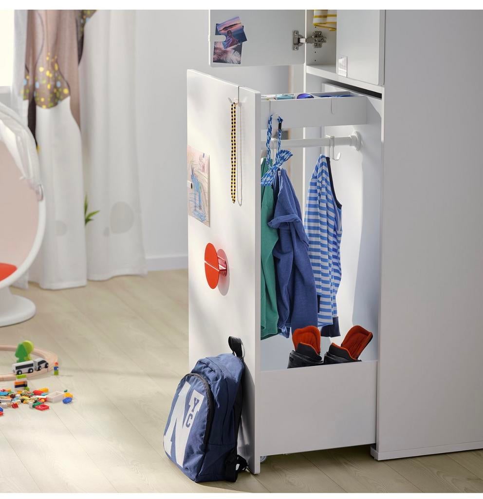 Armoire enfant IKEA SMASTAD penderie et tiroirs, Enlèvement, Comme neuf