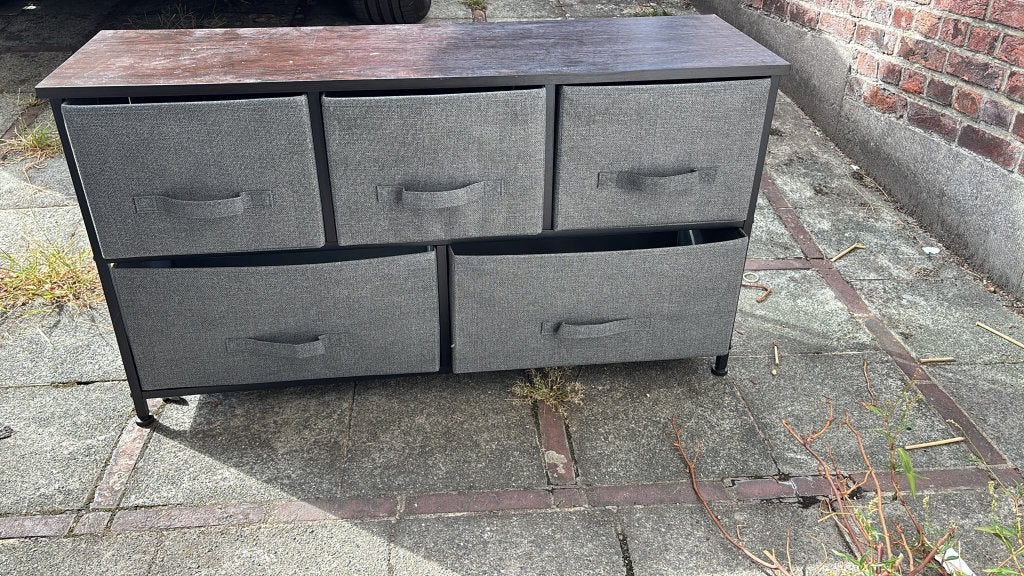 Commode 5 tiroirs, Maison & Meubles, Autres essences de bois, 5 tiroirs ou plus, Moins de 100 cm, Enlèvement