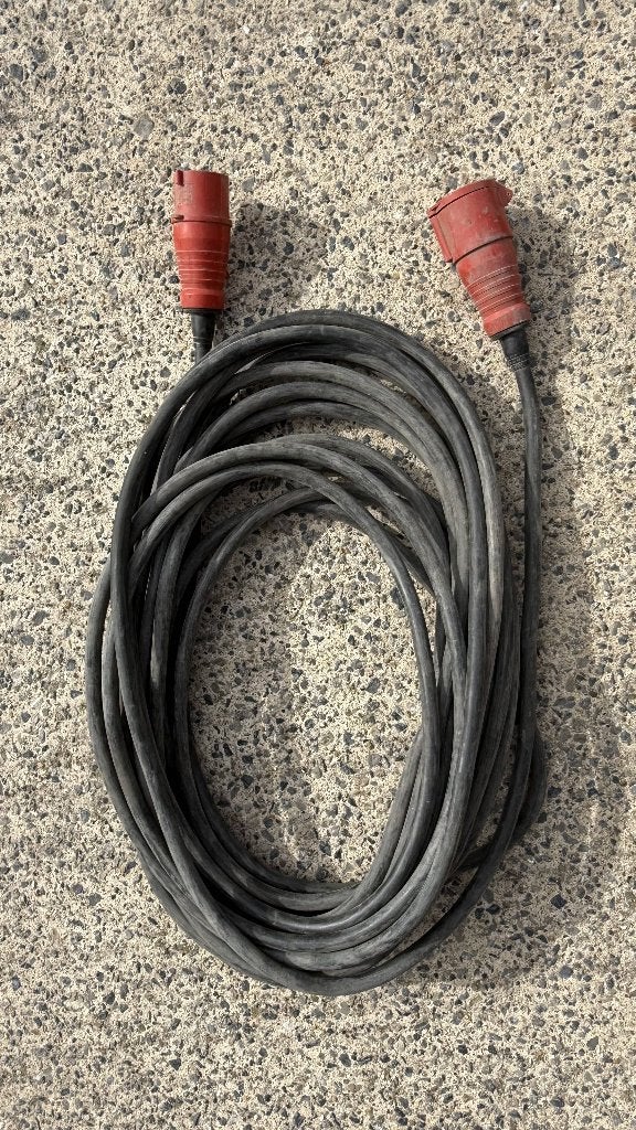 Zware H07RN-F 5G6 stroomkabel (ca. 30 meter) – 32A, Ophalen, Stekker