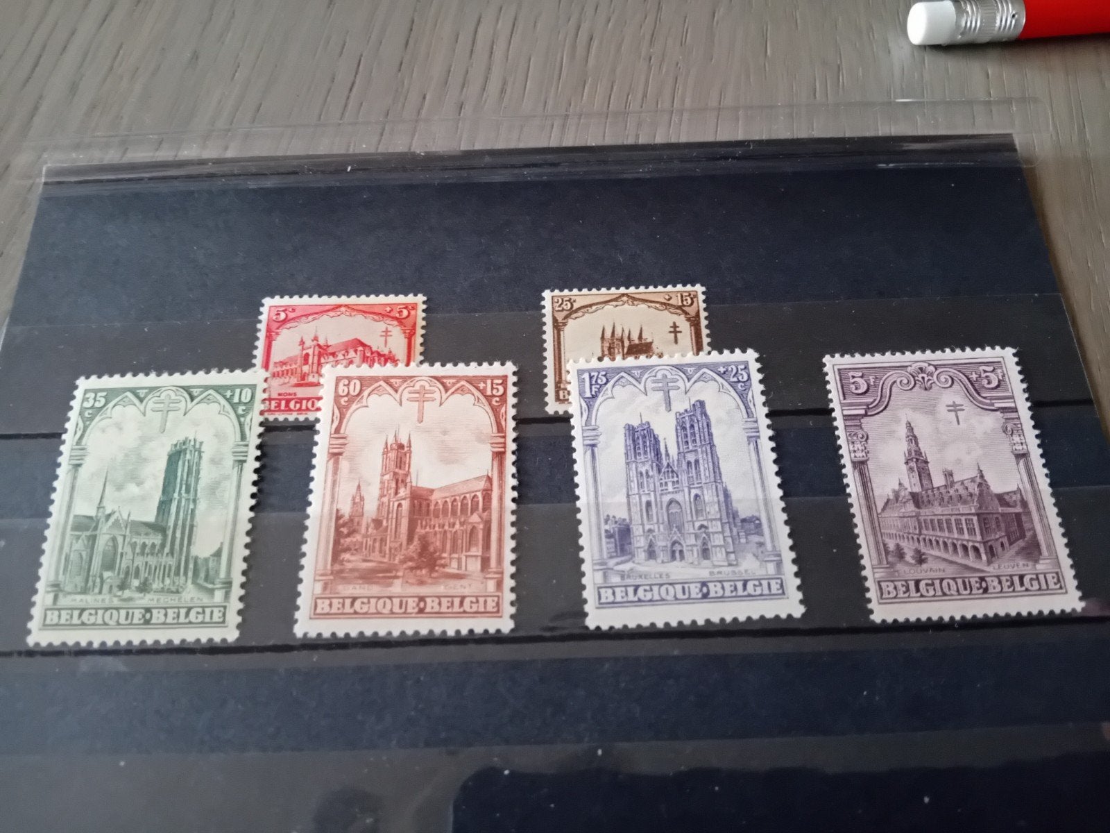 Timbres de Belgique 267/272* lot 613B, Envoi, Neuf