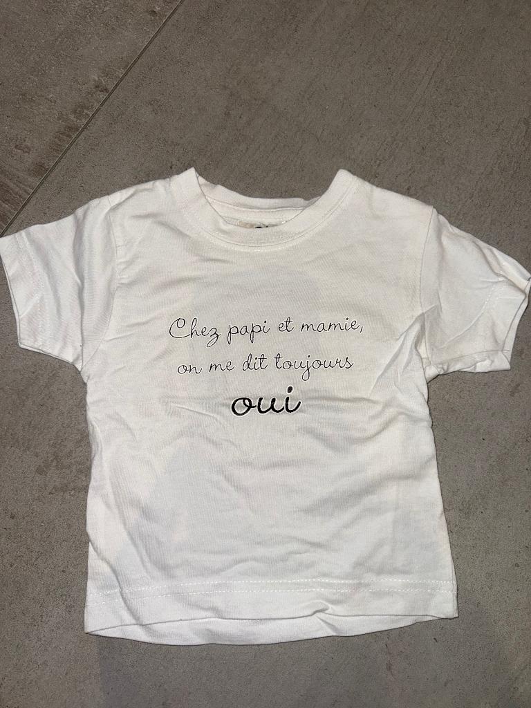 T-shirt New Impluse blanc avec inscription, Kinderen en Baby's, Kinderkleding | Maat 92, Overige typen, Jongen of Meisje, Ophalen of Verzenden