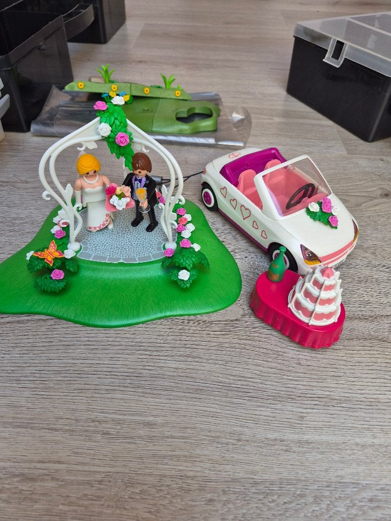 Playmobil City Life Trouwpartij(6871) Bruidspaar met Cabrio!, Complete set, Ophalen of Verzenden, Zo goed als nieuw, City life
