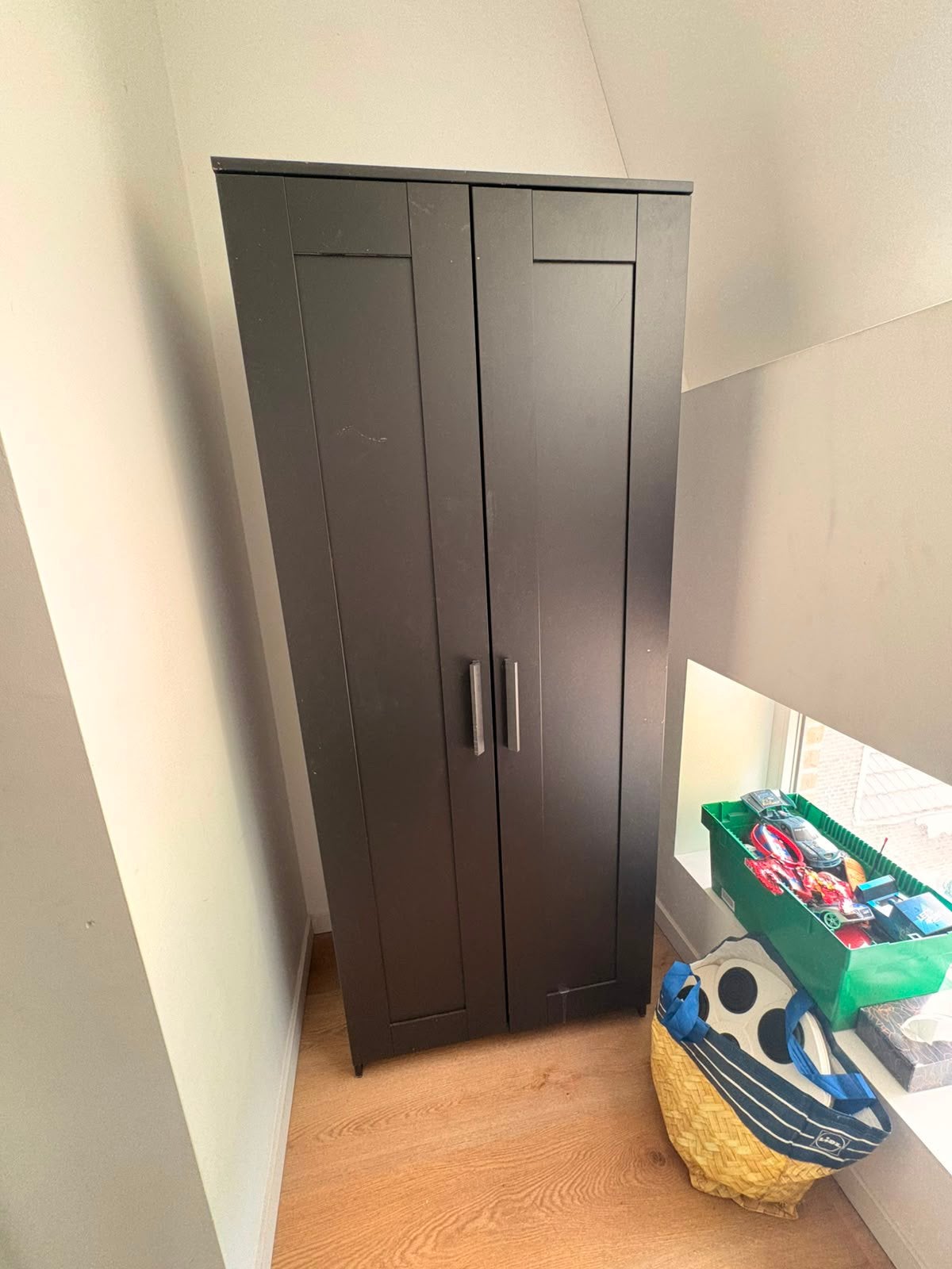 Armoire noir, Maison & Meubles, Armoires | Penderies & Garde-robes, Enlèvement, Utilisé