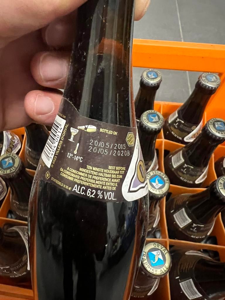 Cuire au four + 23 bouteilles d'Orval 2015, Collections, Enlèvement, Neuf, Bouteille(s), Autres marques
