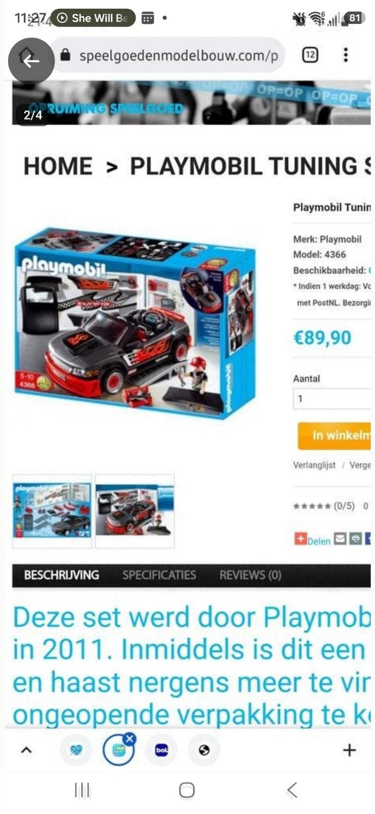 Playmobil tuning race auto's 4365 en 4366, Enlèvement ou Envoi