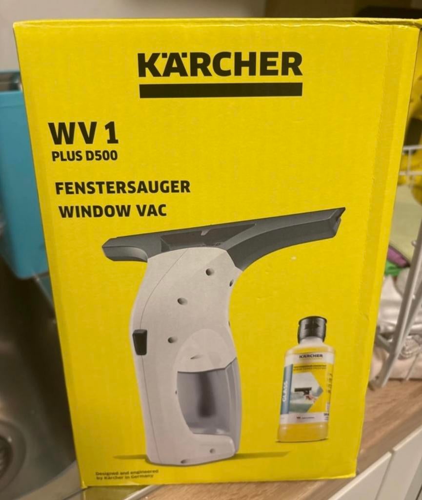 Nieuw in doos Kärcher WV1 plus D500, Huis en Inrichting, Schoonmaakartikelen, Ophalen of Verzenden, Raamwisser of Trekker