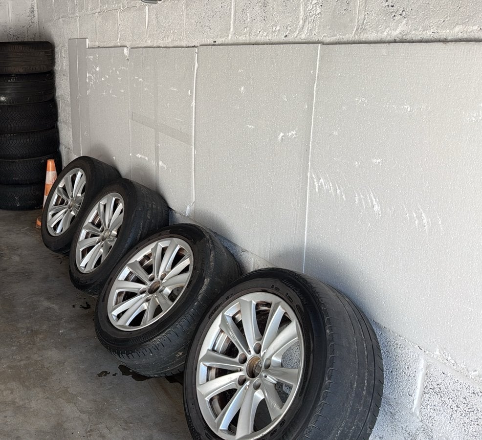 Jantes et pneus bmw f10 serie 5, Ophalen, Gebruikt, Banden en Velgen, 17 inch