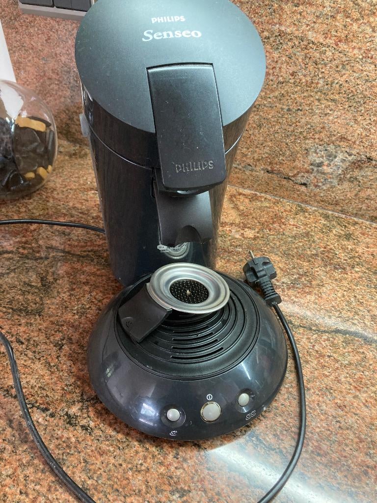 Philips Douwe Egberts Senseo koffiezetapparaat zwart, Ophalen, Overige modellen, Niet werkend, Koffiepads en cups