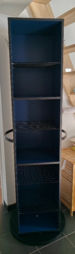 Blauwe draaiende halkast met spiegel, Ophalen, Gebruikt
