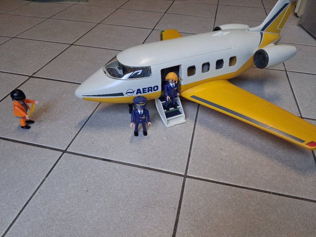 Playmobil Set 3185 - Vliegtuig, Ophalen, Gebruikt, Complete set, Voertuig