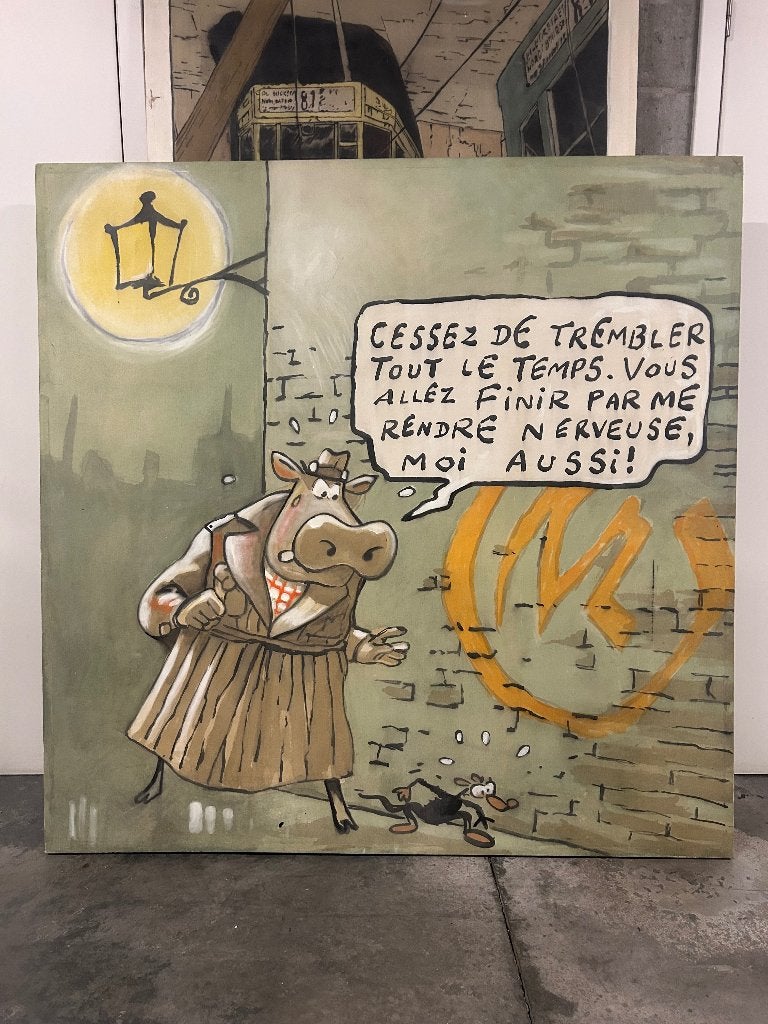 Toile peinte par Johan De Moor, Enlèvement