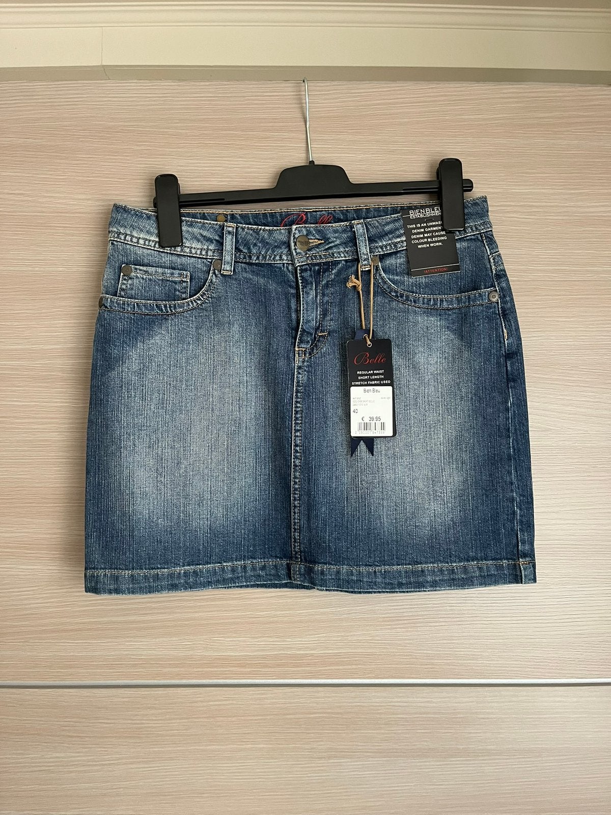 Jeansrok Bien Bleu - maat 40, Ophalen of Verzenden, Nieuw, Maat 38/40 (M), Blauw