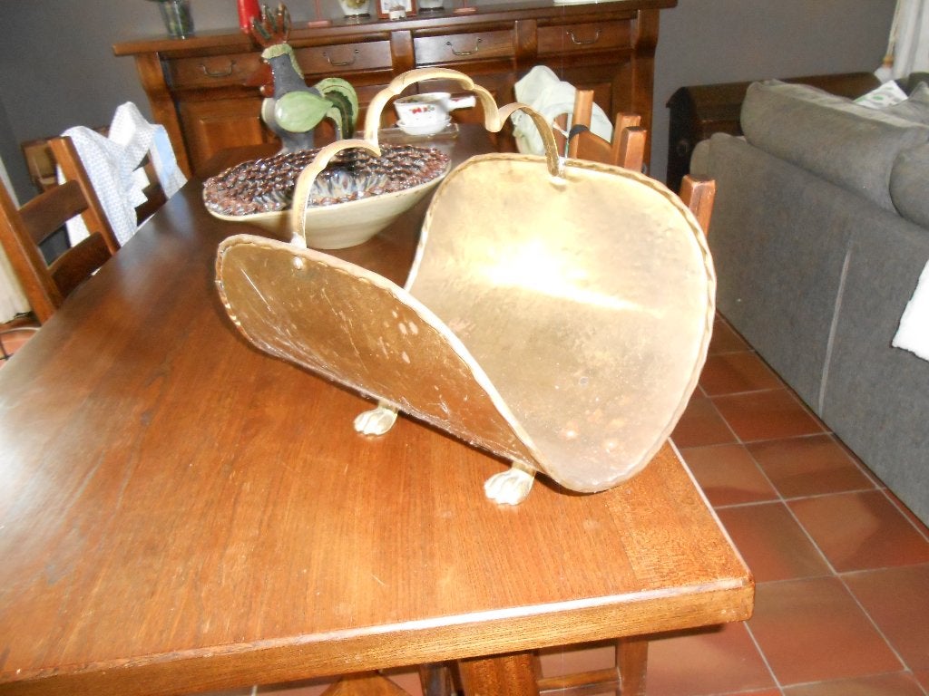koperen hout of krantenbak, Ophalen, Gebruikt, Art deco, Overige materialen