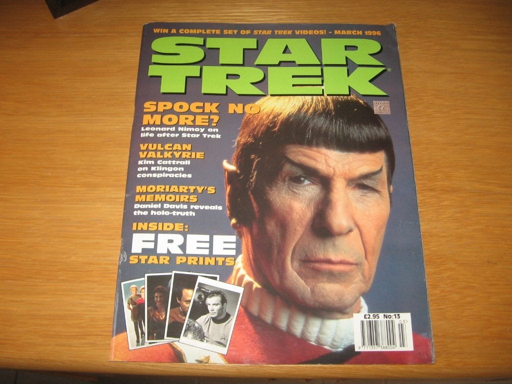 magazine star trek van maart 1996 met originele foto's, Verzamelen, Film en Tv, Ophalen, Gebruikt, Tv, Overige typen