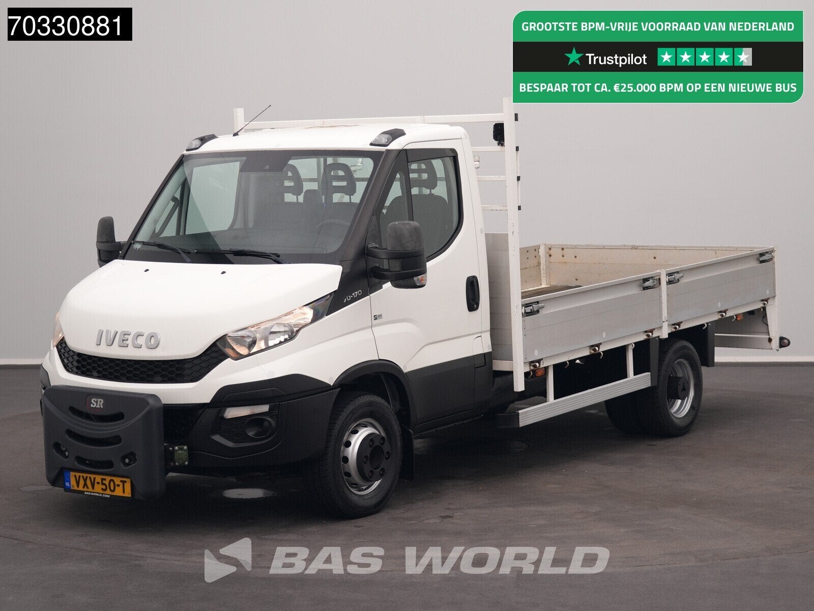 Iveco Daily 35C17 3.0L Dubbellucht Open Laadbak 3,5t Trekhaa, Auto's, Bestelwagens en Lichte vracht, Euro 5, Gebruikt, 4 cilinders