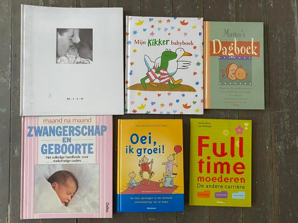 Zwangerschap & baby boekenpakket, o.a. Oei ik groei, Kikker, Ophalen of Verzenden, Nieuw