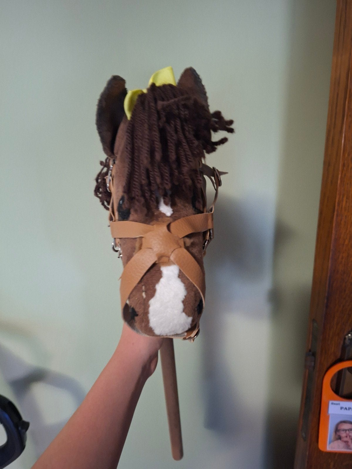 hobbyhorse hoofdstel, Hoofdstel, Overige disciplines, Handgemaakt, Bruin