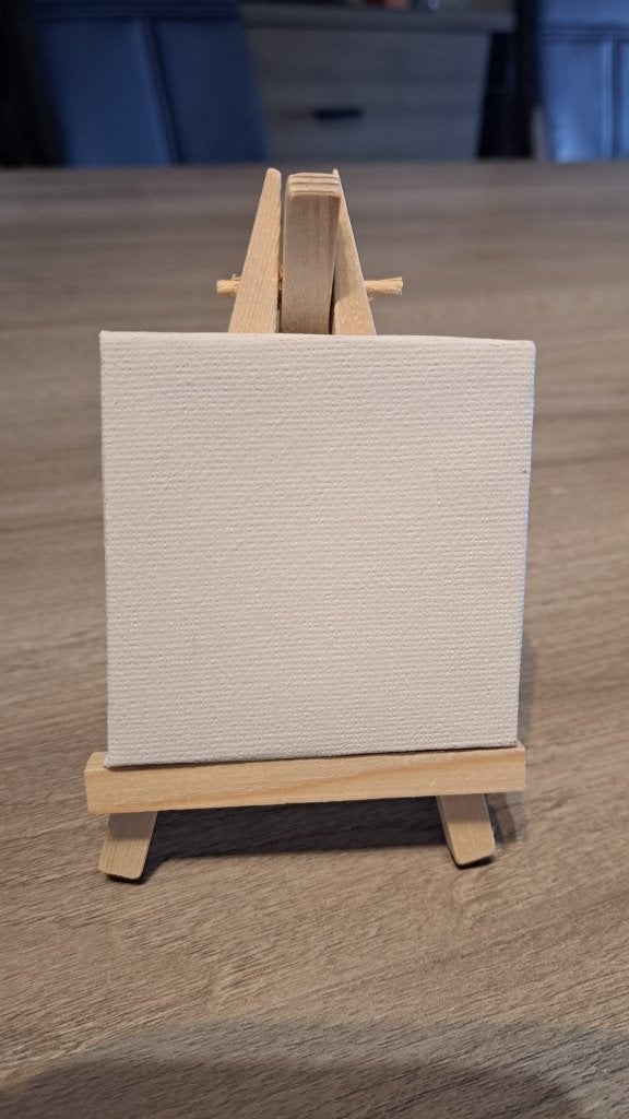 196 Artico Mini Schildersdoek met Schildersezel – 7 x 7 cm, Hobby en Vrije tijd, Schilderen, Ophalen, Nieuw, Doek