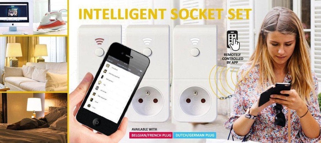 Kit de prises Mr Safe Smart Home (prise BE) - SS03, Enlèvement ou Envoi, Utilisé, Prise de courant