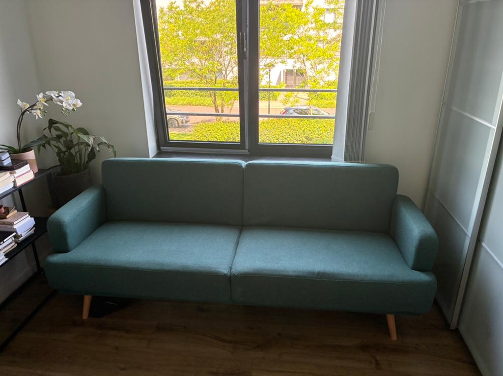 Slaapbank te koop. Kijken is kopen!, Ophalen, 90 cm, 210 cm, Tweepersoons