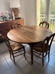 Chaise et table de salle a manger, Maison & Meubles, Salles à manger complètes, Enlèvement ou Envoi, Comme neuf