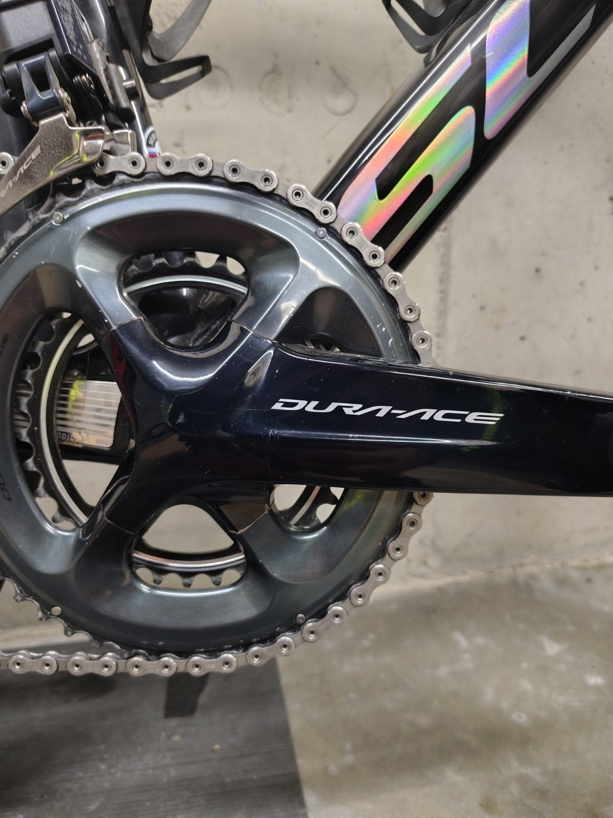 Dura ace crankstel 4iiii, Crankstel of Pedalen, Gebruikt, Gravelbike, Ophalen of Verzenden