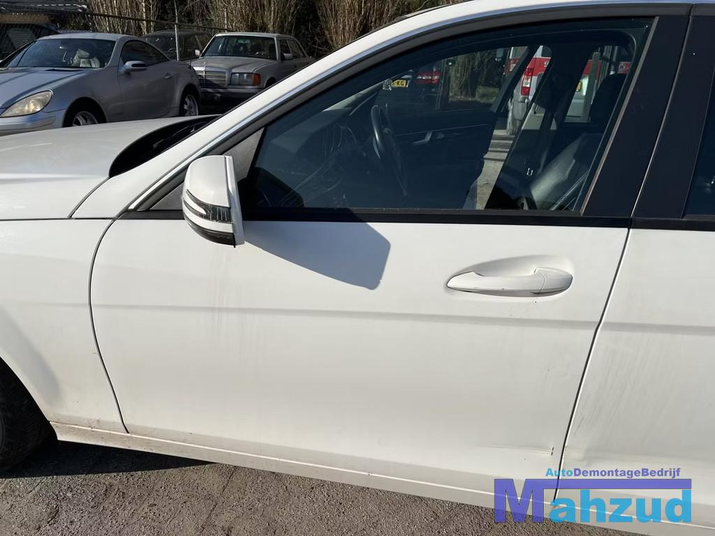 MERCEDES C klasse W204 wit 149 links voor deur 2011-2014, Auto-onderdelen, Gebruikt, Mercedes-Benz AG, Deur, Mercedes-Benz
