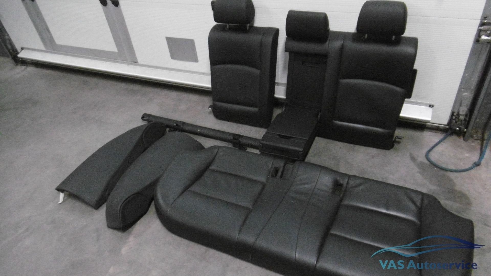 Zwart lederen achterbank BMW 5-serie F10 sedan, Ophalen, Gebruikt, -, -