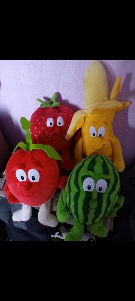 Lot de peluches collection fruits et légumes, Enlèvement