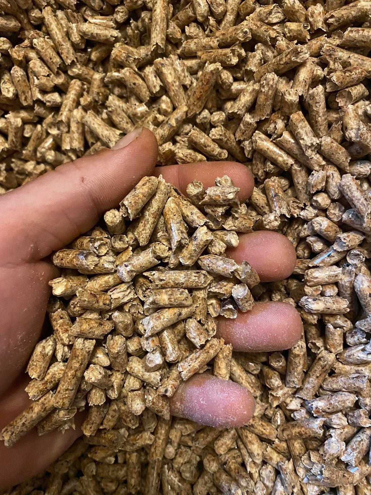 Pellets per zak, Ophalen