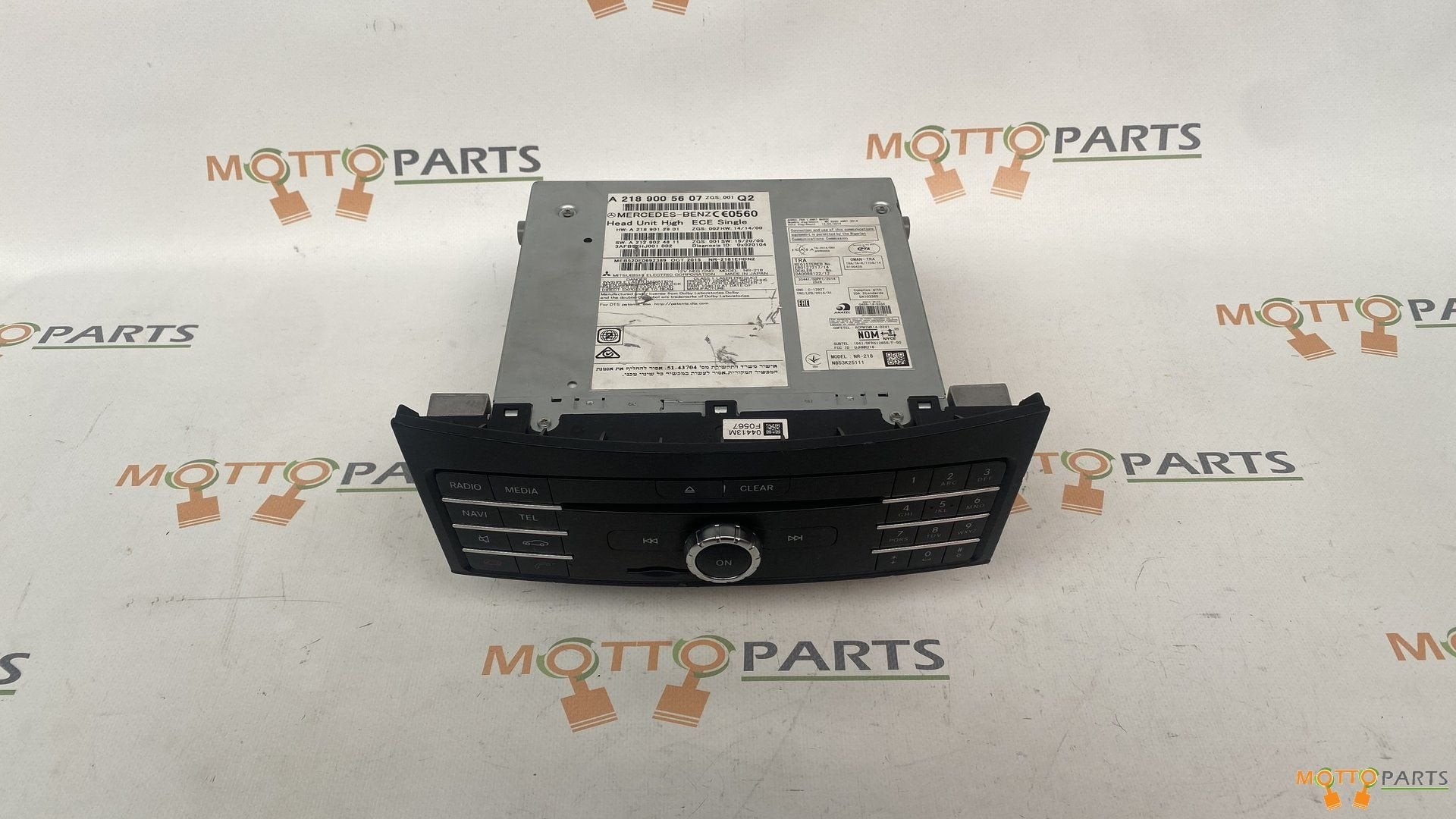 Mercedes W207 W218 E CLS Klasse Audio Head Unit A2189005607, Gebruikt, -, Ophalen of Verzenden, -
