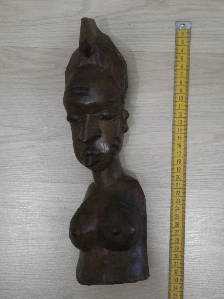 Statue africaine en bois (9), Antiquités & Art, Art | Sculptures & Bois, Statue, Bois, Afrique, Fait main, Enlèvement ou Envoi