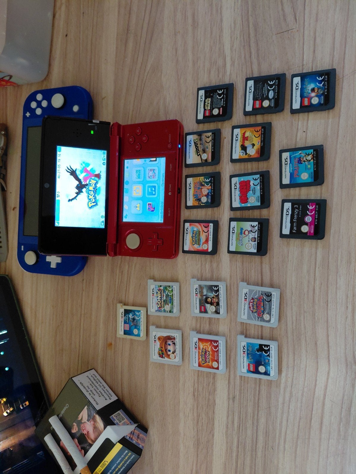 3ds met games en oplader en case, Ophalen, Met games