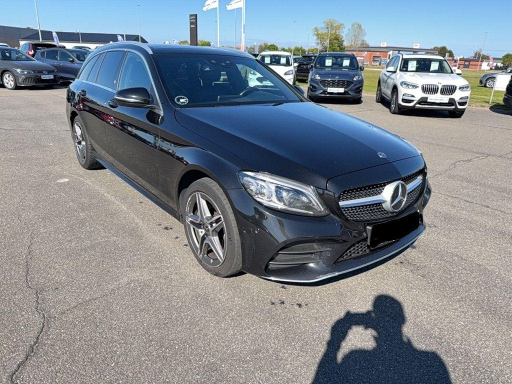 Mercedes-Benz C-Klasse 220 D Break AMG Line | Panoramisch Da, Auto's, Automaat, Zwart, 4 cilinders, 1645 kg