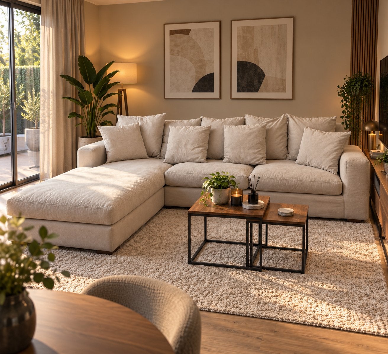Gratis levering – Luxe zetel hoekbank 290x185, Ophalen, Zo goed als nieuw, Hoekbank