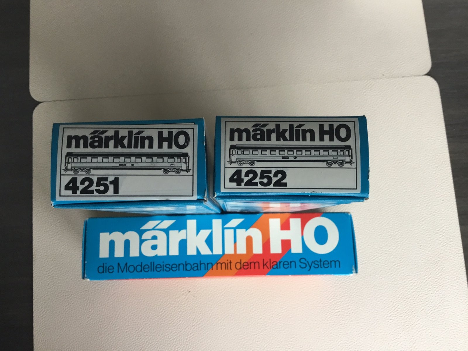 Marklin nmbs 4251 en 4252, Hobby en Vrije tijd, Wisselstroom, Wagon, Ophalen of Verzenden, Zo goed als nieuw